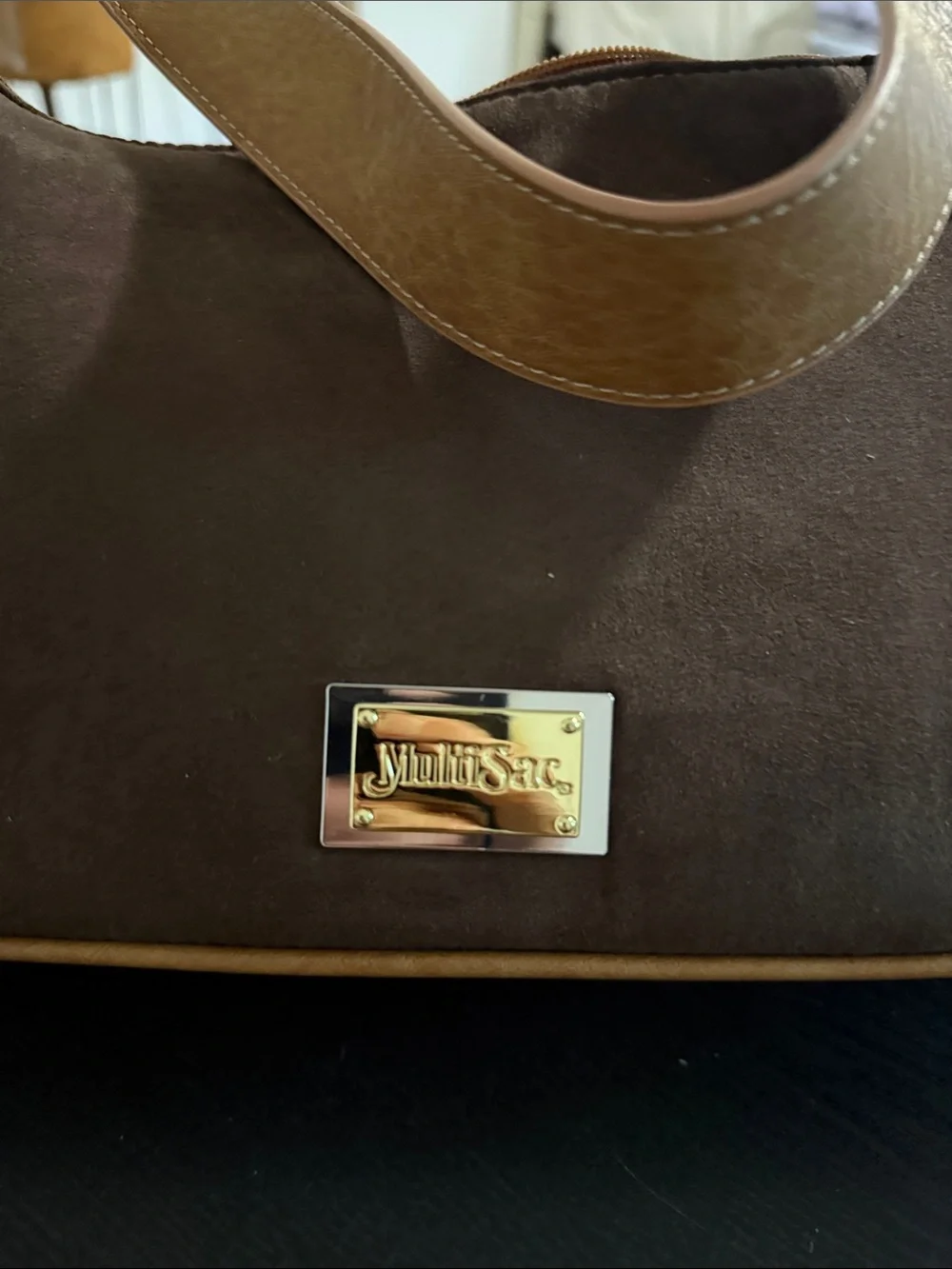 Multisac brown suede